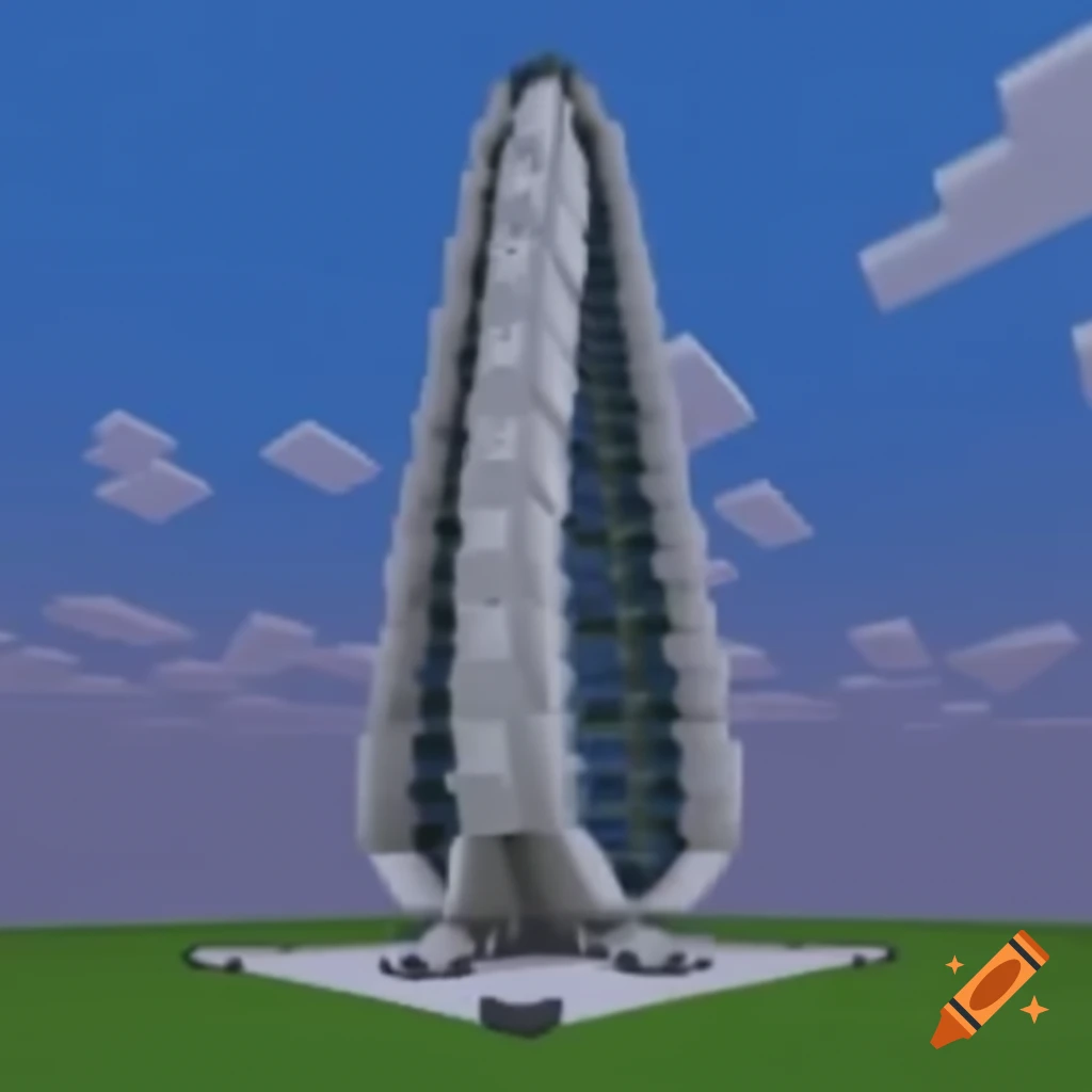 Futuristic Minecraft building design