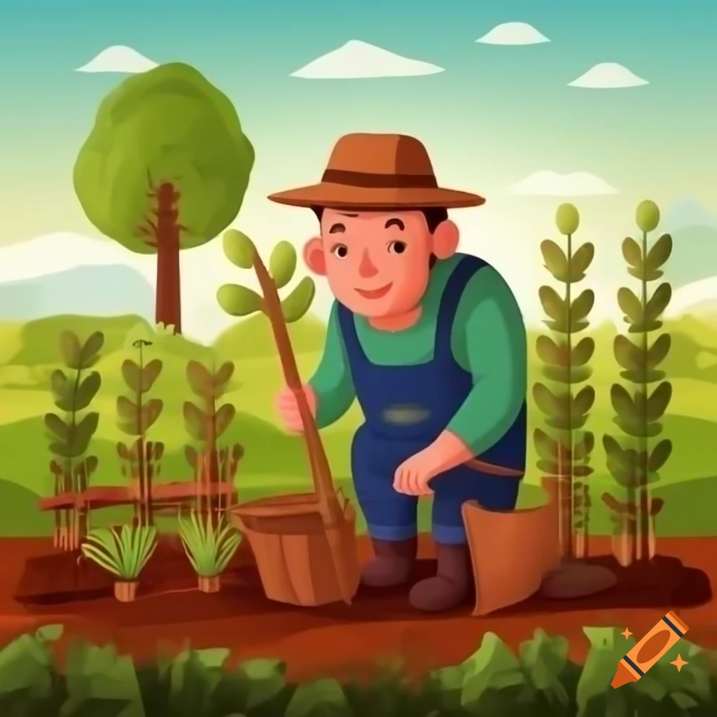 scientist-in-white-coat-giving-plant-to-farmer-in-field-with-growth