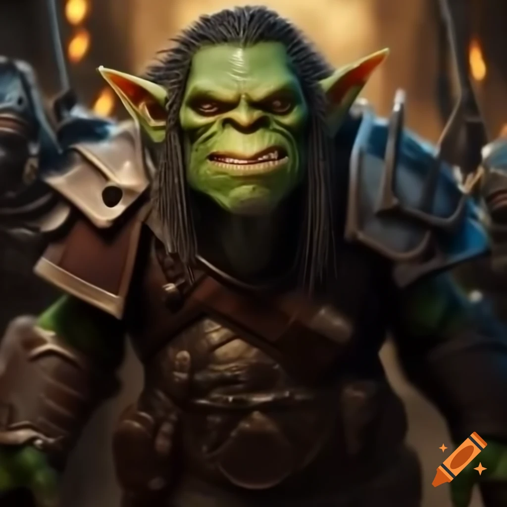 Goblin-orc mercenary character from Warhammer universe