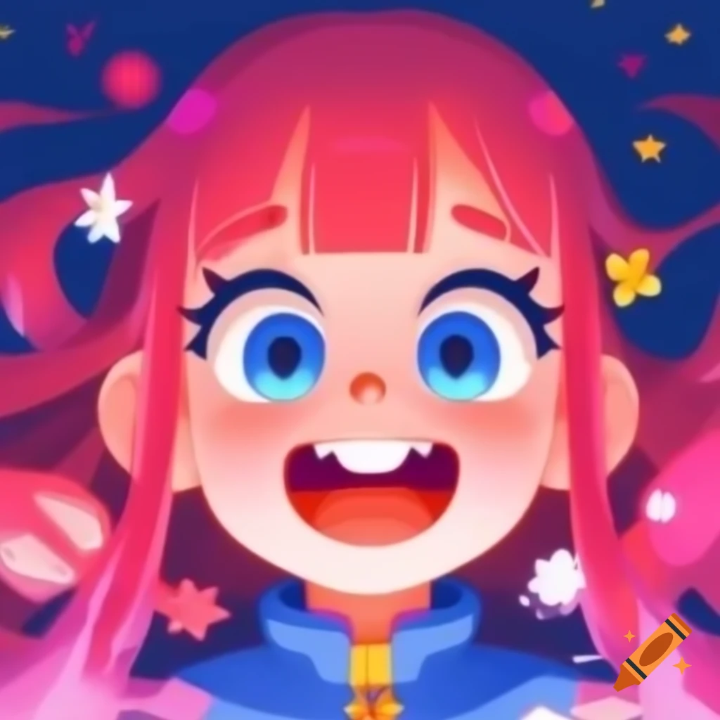 Vibrant anime artwork with bright colors