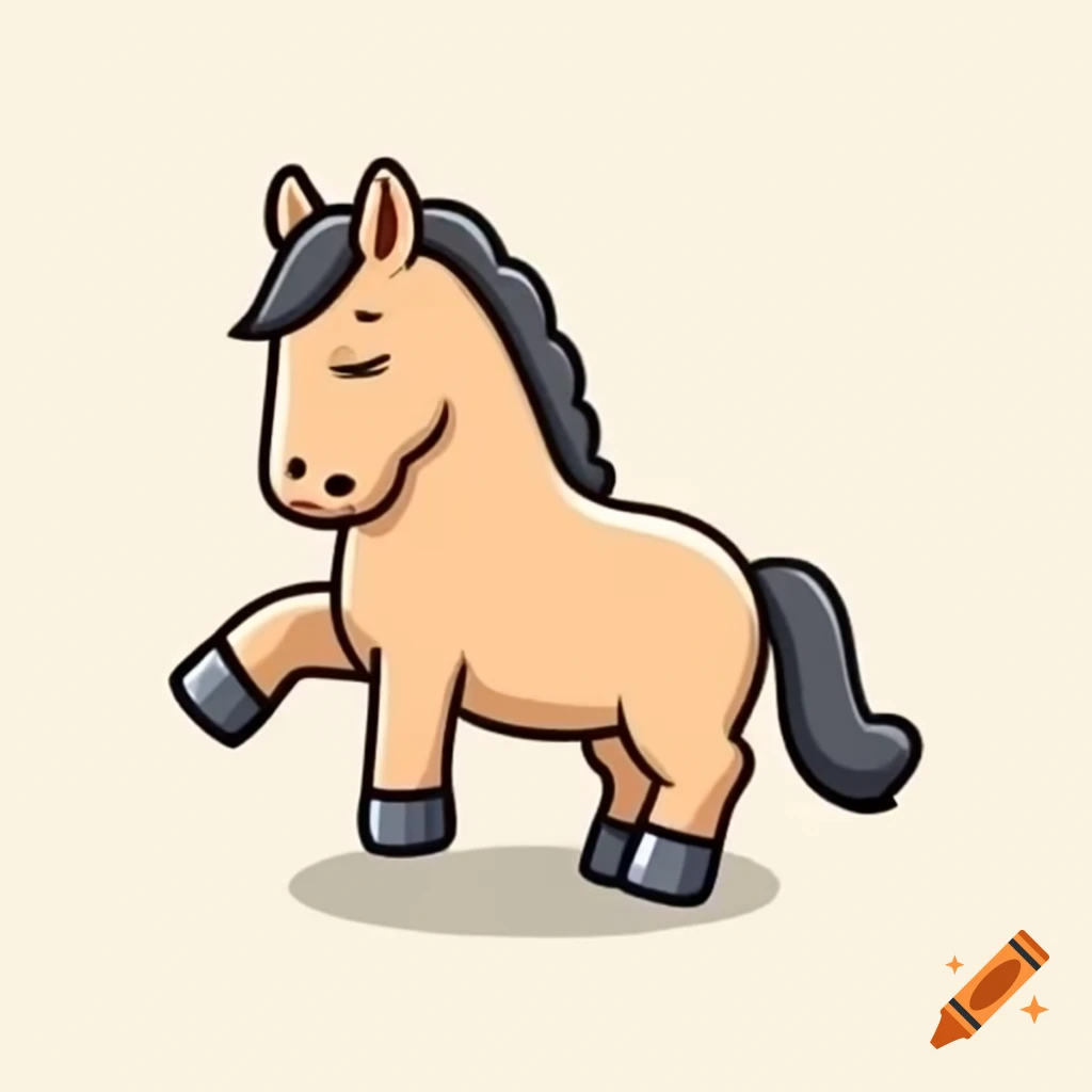 Sweet horse posing elegantly