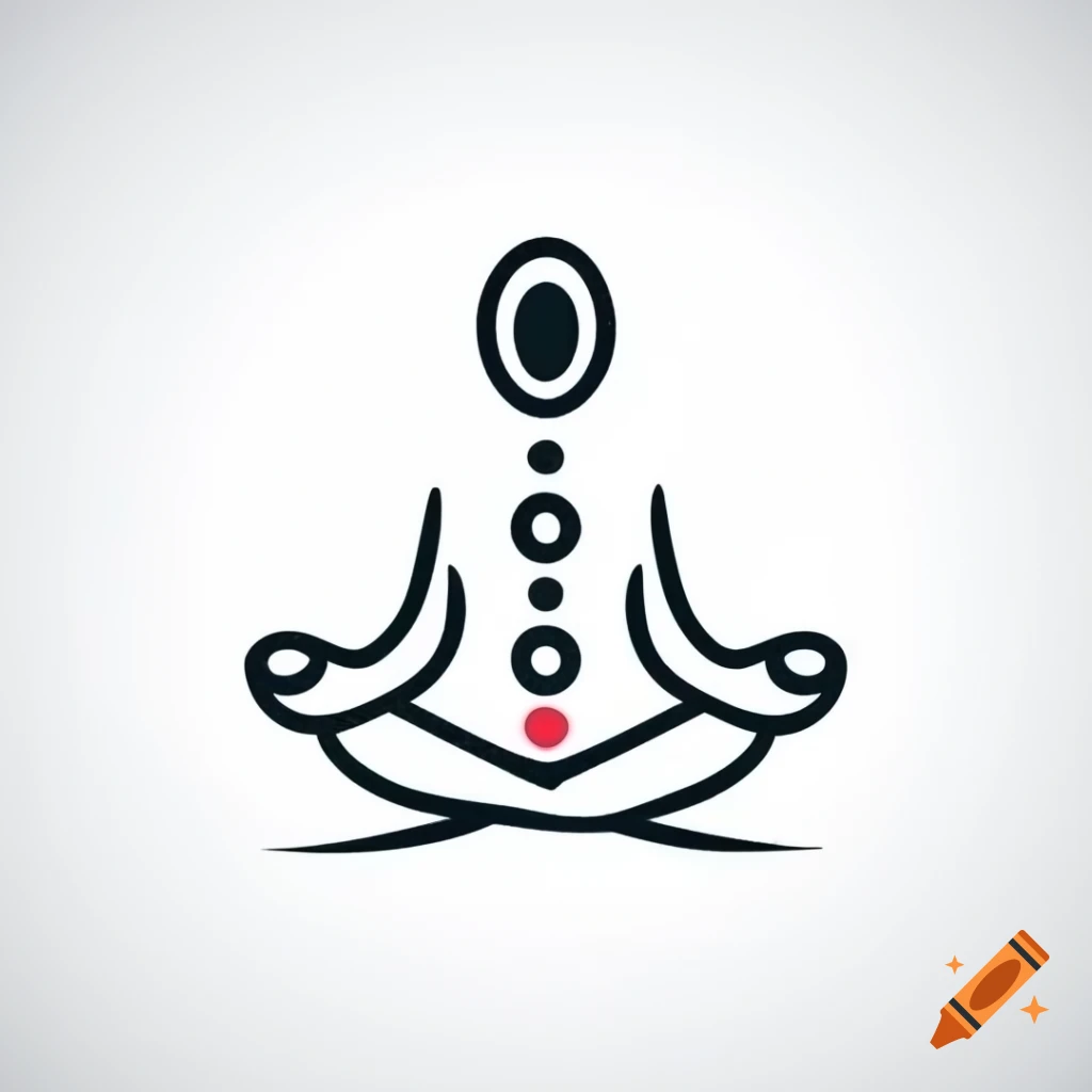 Minimalist logo for meditation and hypnosis