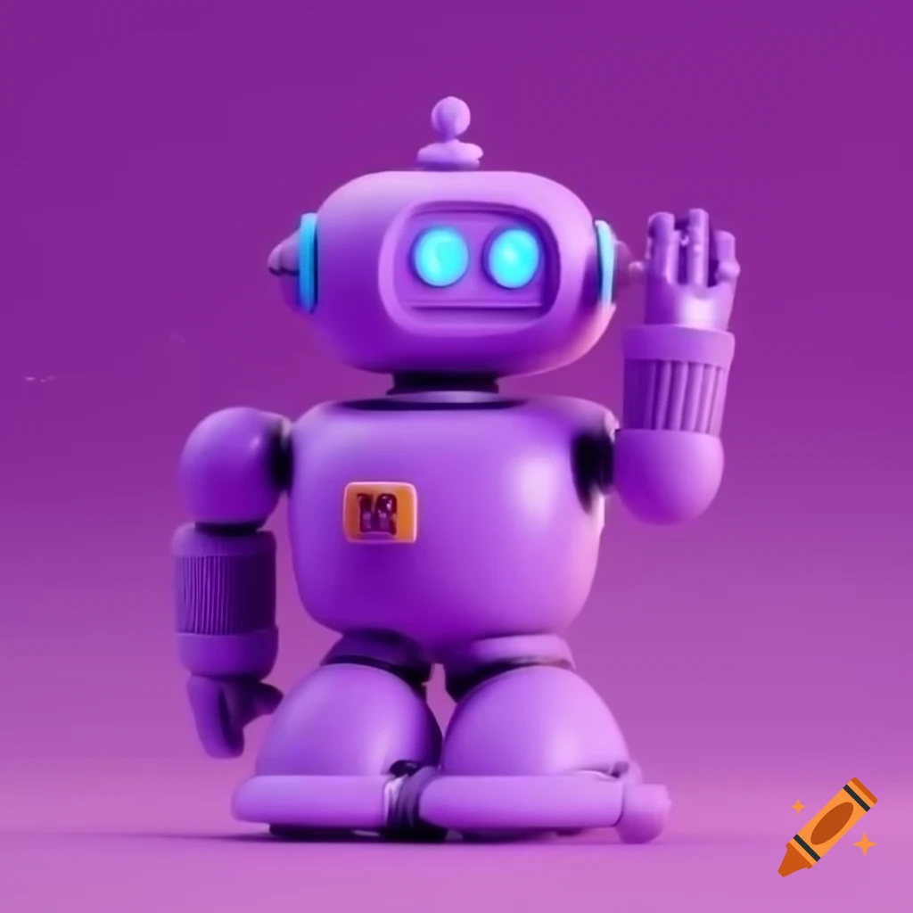 Mauve or violet robot design
