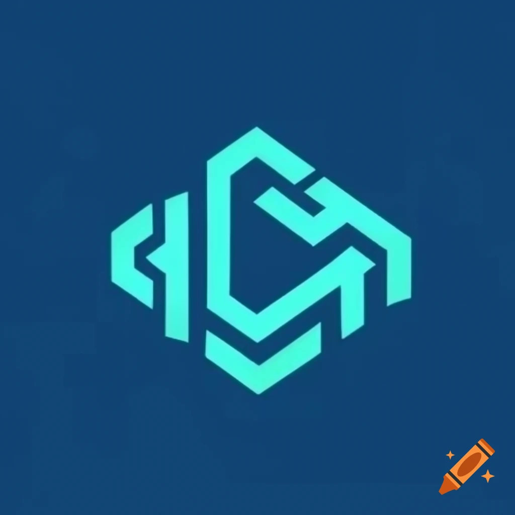 Modern tech inspired logo for keyguard featuring shield and key symbol