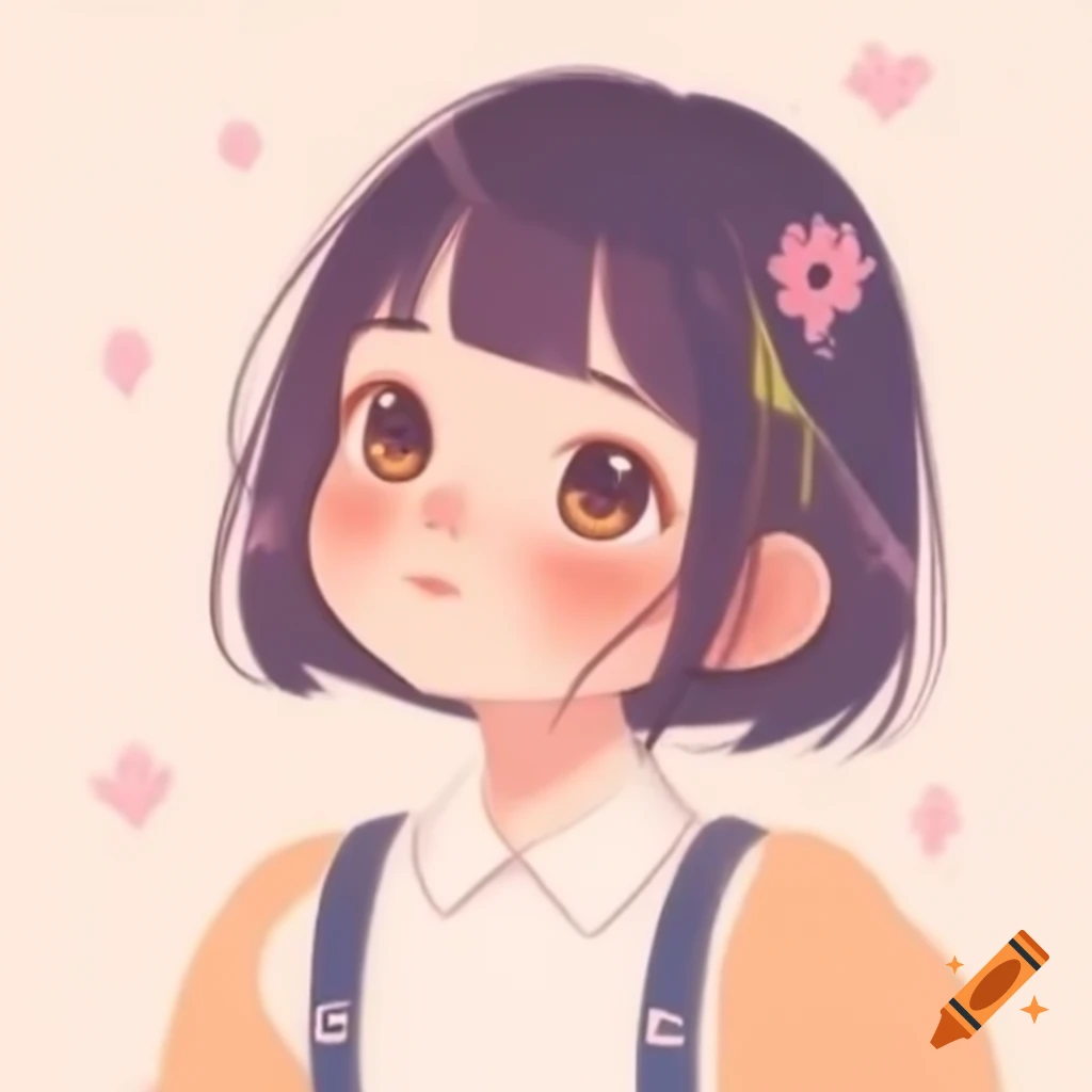 Adorable anime girl profile picture
