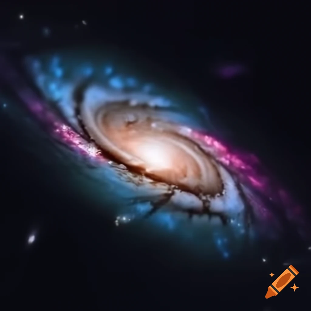 Vast and colorful galaxy in space