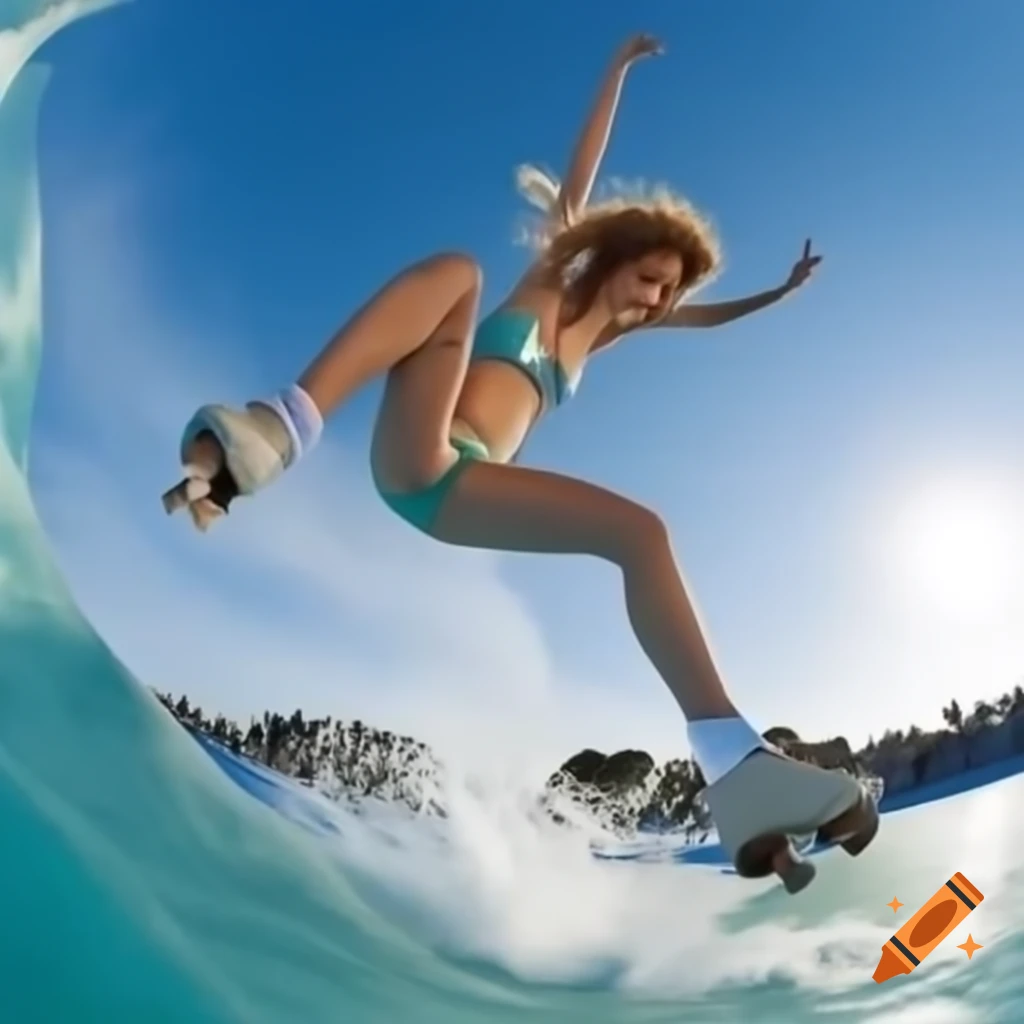 Mermaid skating