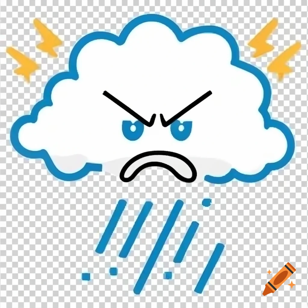 Dark angry clouds gathering in the sky