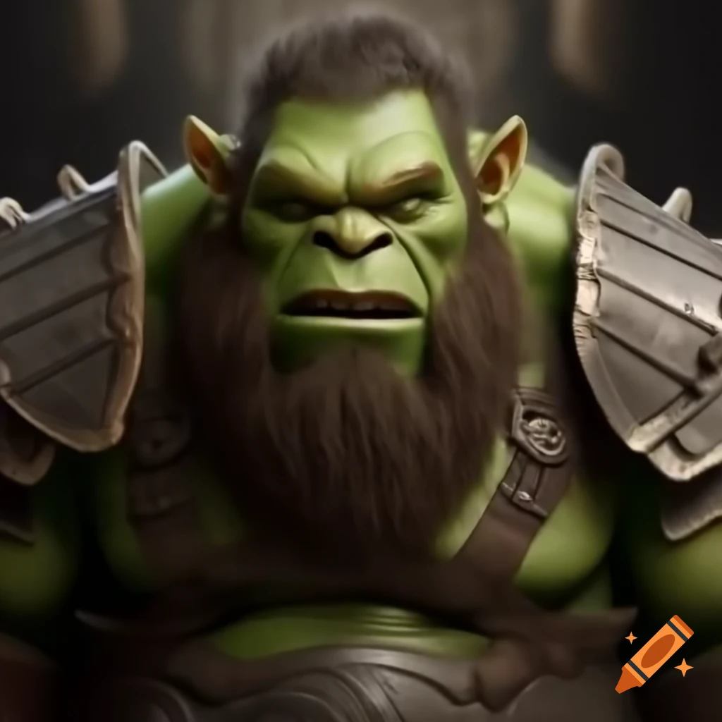 Ogre wearing cast iron armor