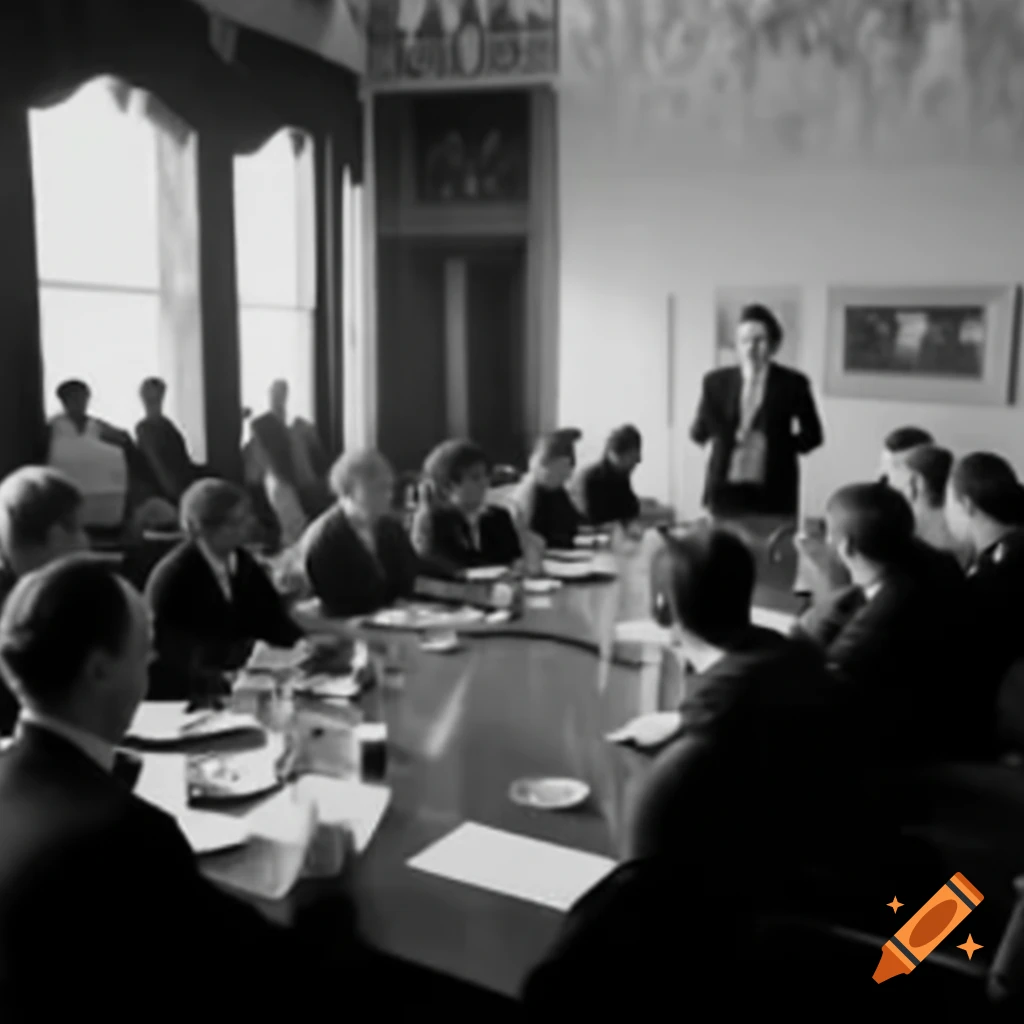 Business meeting taking place among professionals