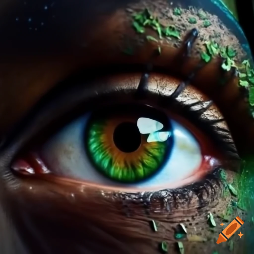 Close-up of a whale's eye with tears