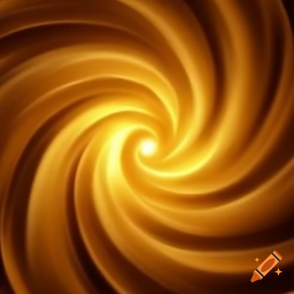 Golden vortex with bright colors