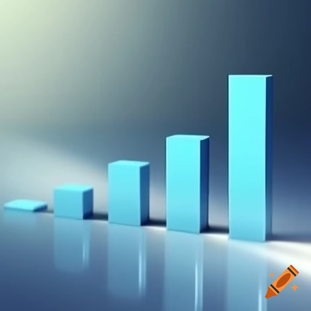 Vertical graph depicting five milestones