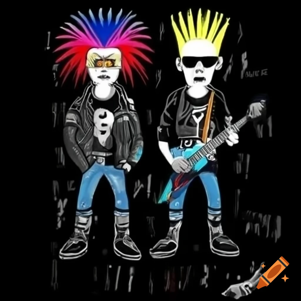 Gritty DIY punk rock concert poster design from the 1980s