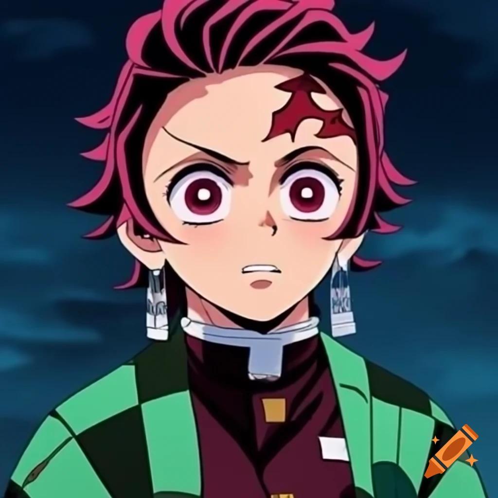 Tanjiro character from anime, known for his demon-slaying skills