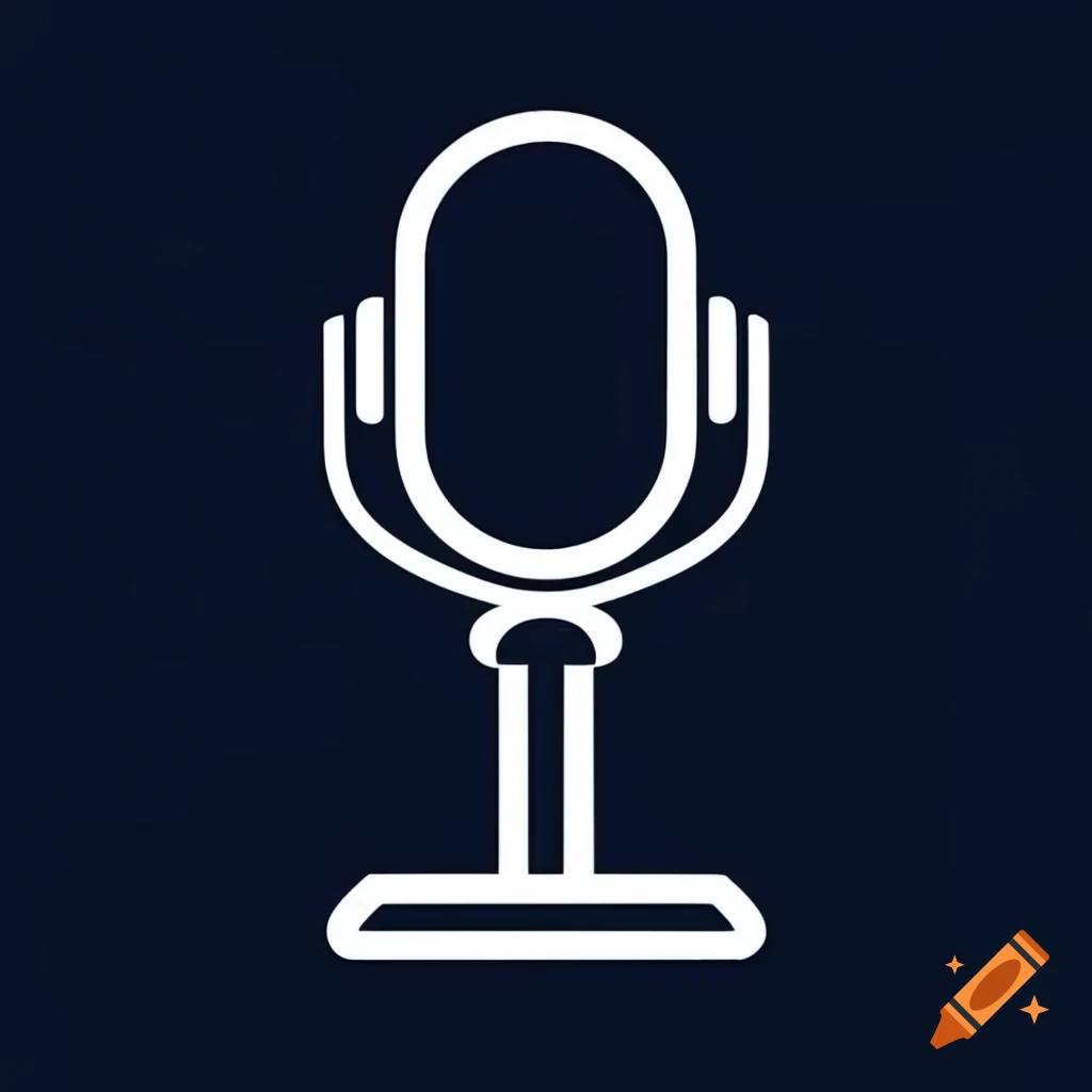 Microphone topped with an ostrich feather