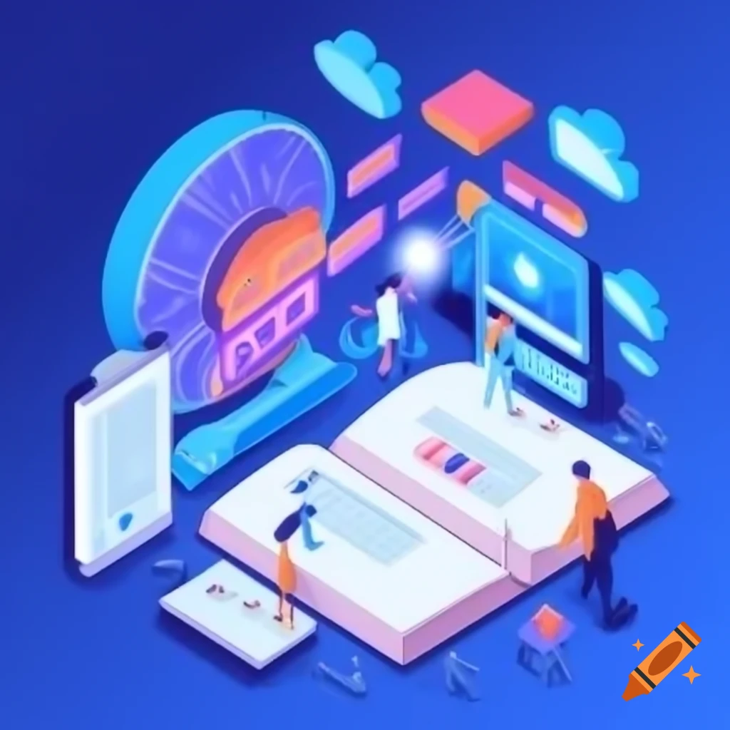 Poster design illustrating integrated science and technology for sustainability