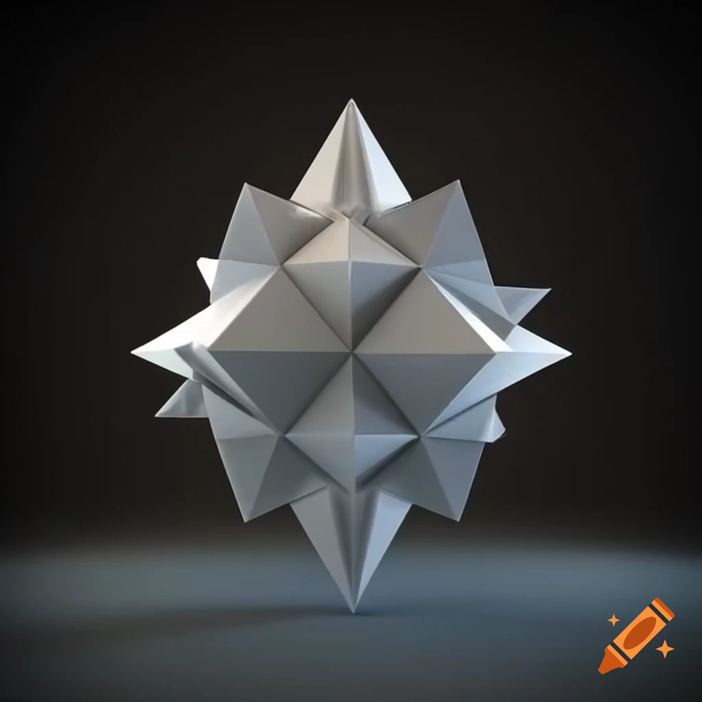 3D geometric object with a recursive pattern