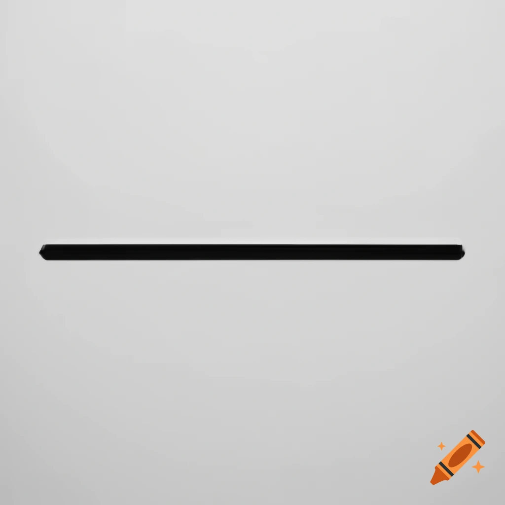 Single black line on white background