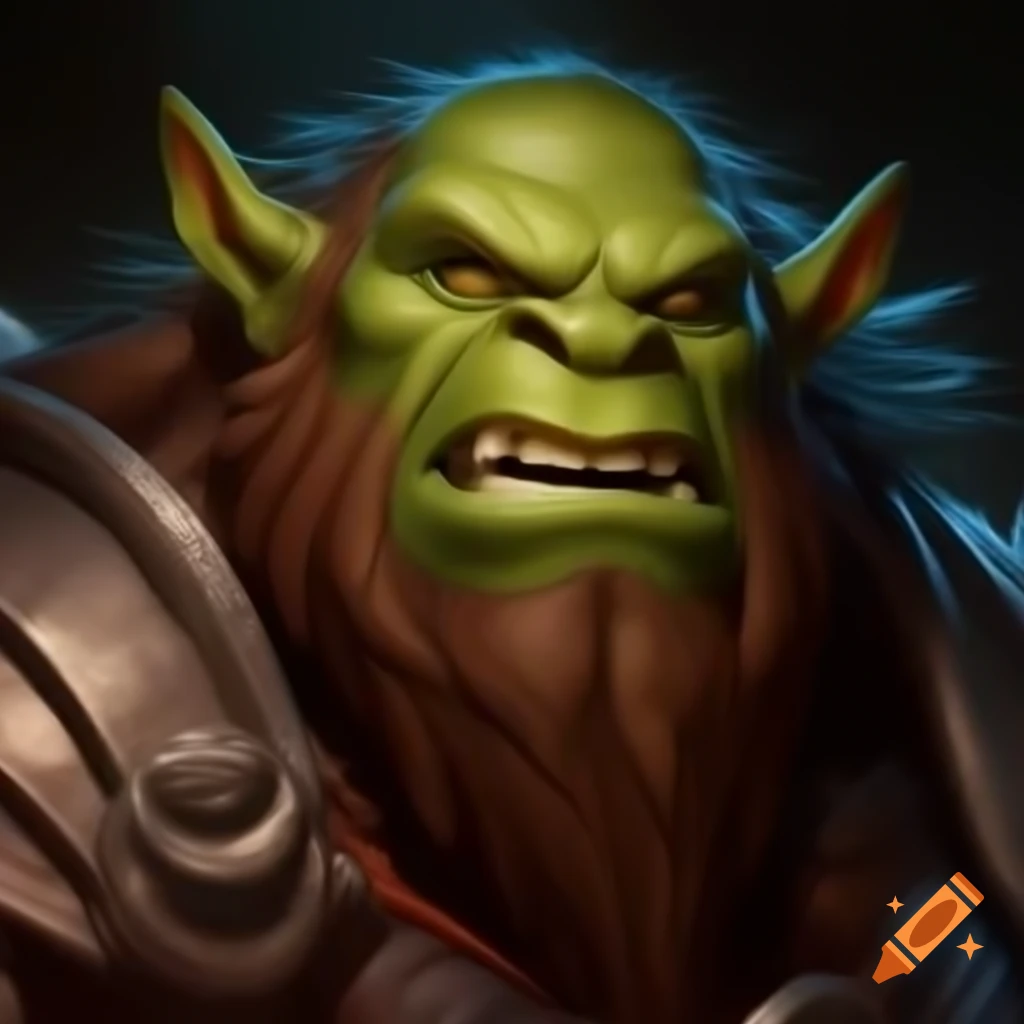 Potato warrior orc character design