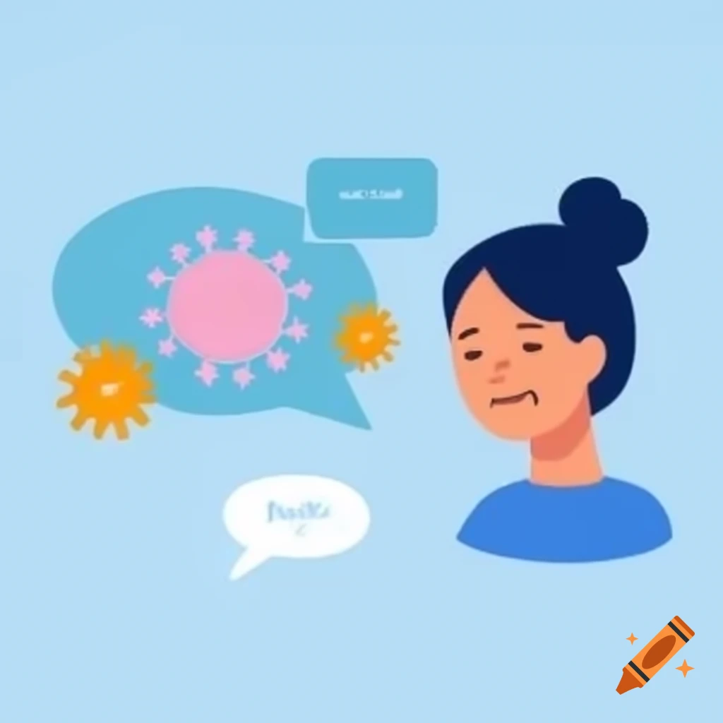 Cartoon poster explaining women's susceptibility to autoimmune diseases