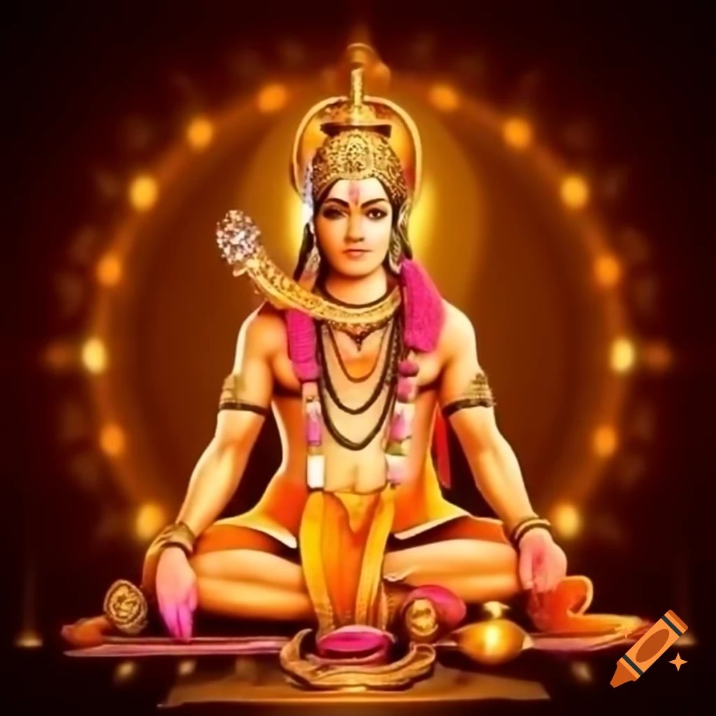 Hanuman the hindu deity symbolizing strength and devotion on craiyon