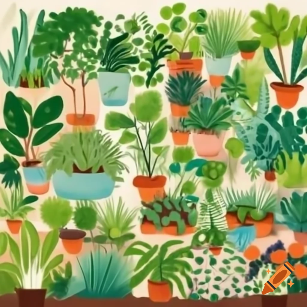 Bright and cheerful garden featuring 19 different plants