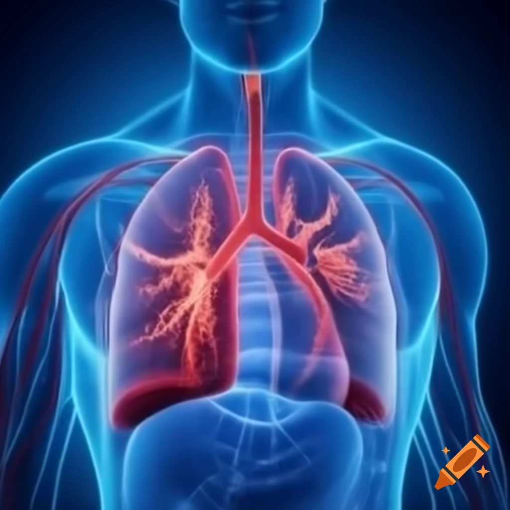 Clots forming in a lung artery