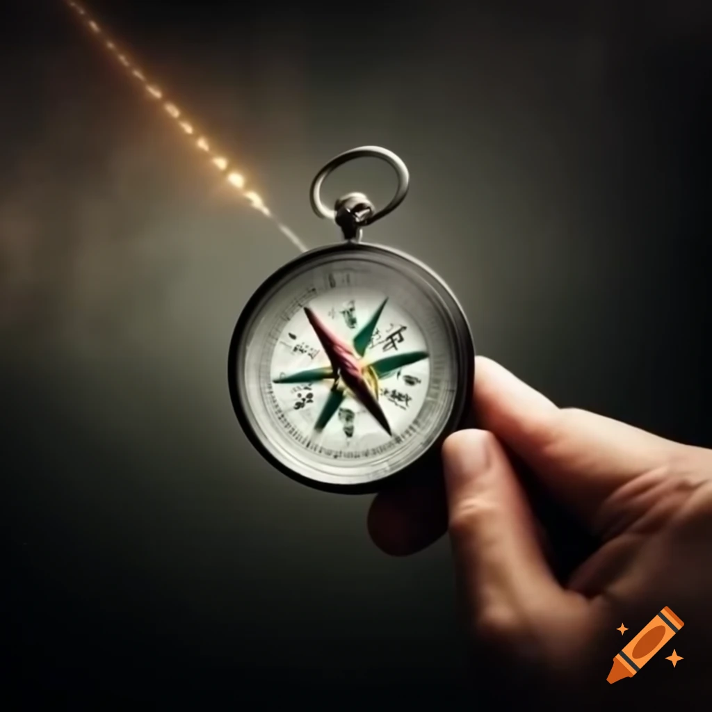 Engineer using compass to symbolize personal branding with authenticity direction