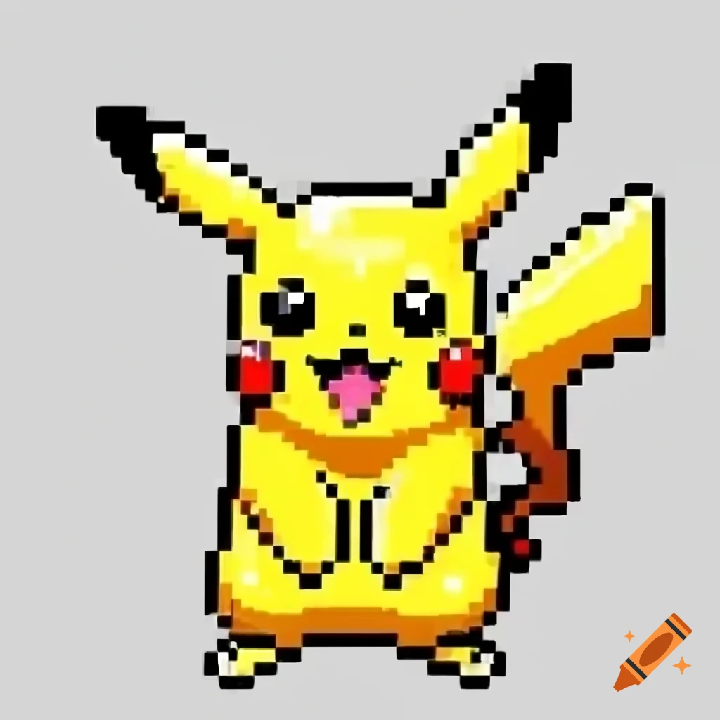Pikachu as pixel art