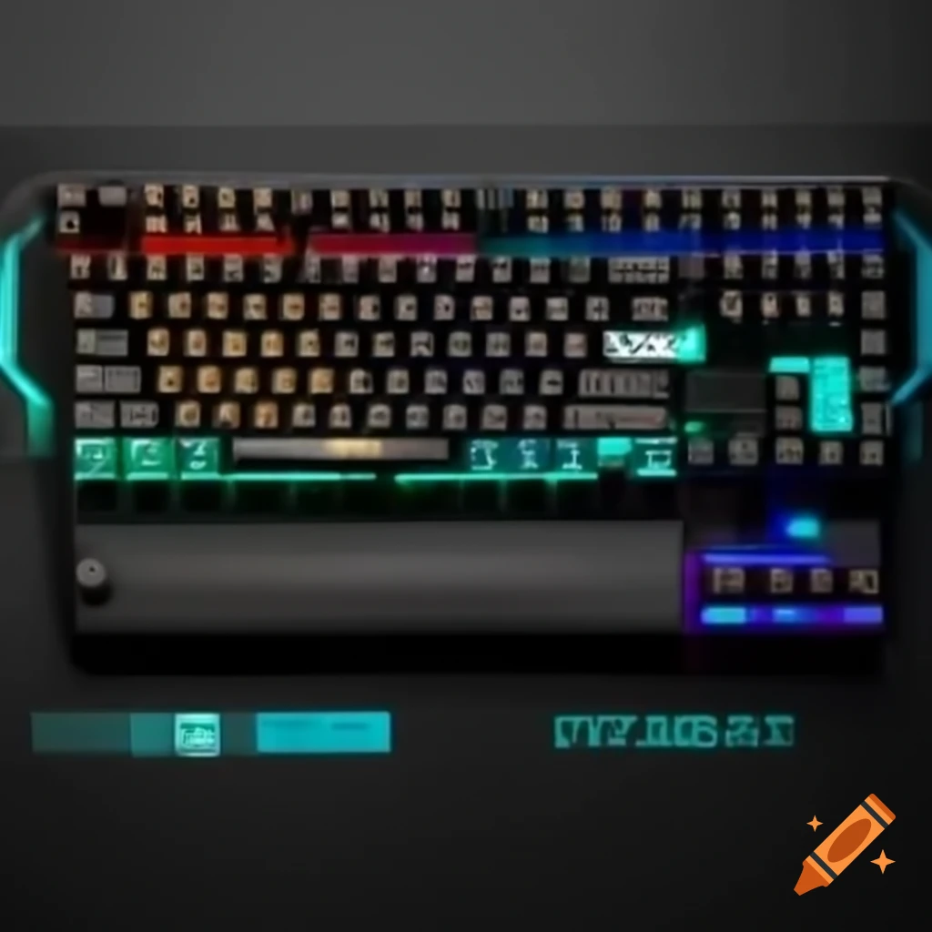 Pharaoh-themed mechanical keyboard with hieroglyphs and RGB lighting