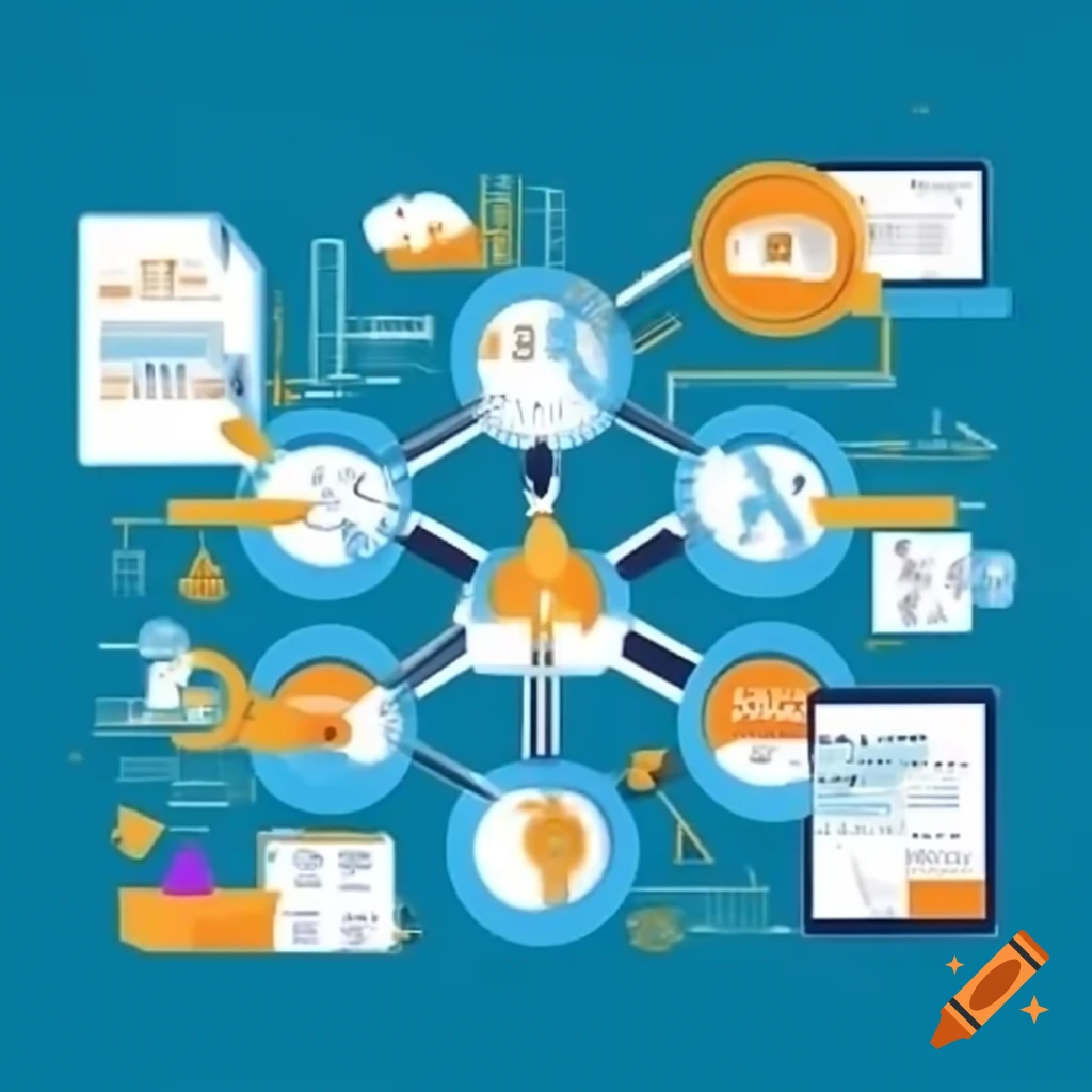 Flow diagram of master data into planning scheduling and execution