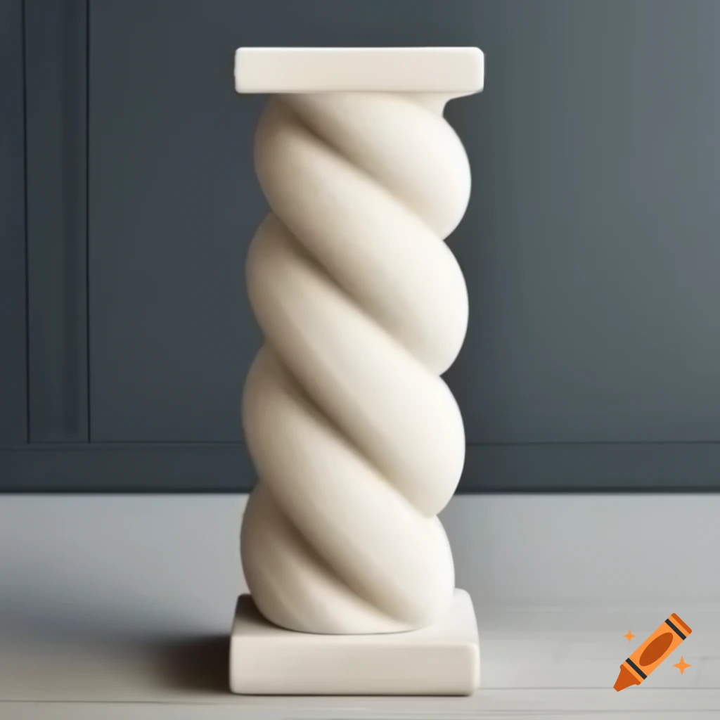 Twisted marble pillar design