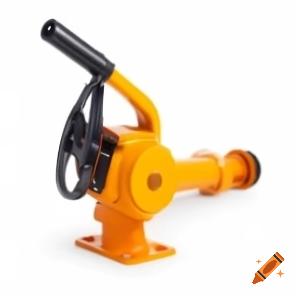 Pump jack on a white background