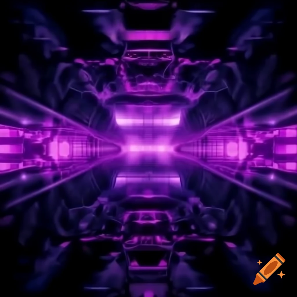 Futuristic rave flyer with purple and black grunge background, 'GABBER MANIA' title