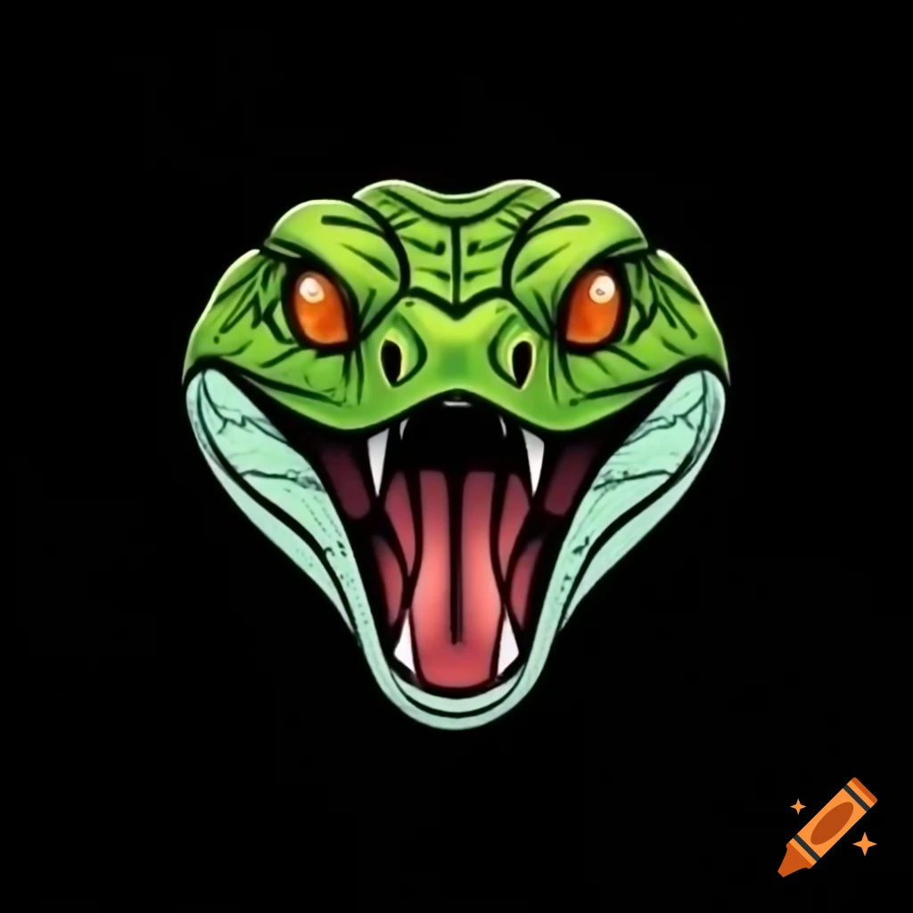 Close-up of snake face staring