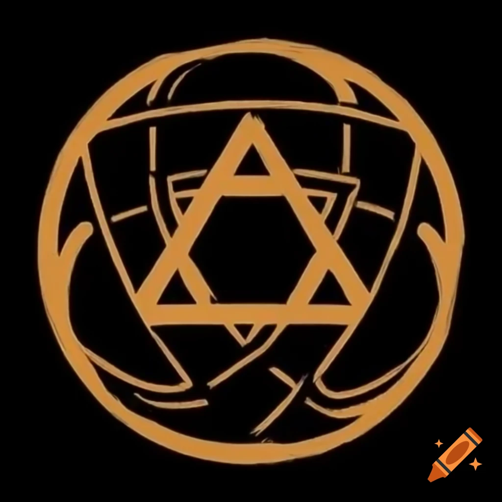 Geometric circle logo representing an ancient cult
