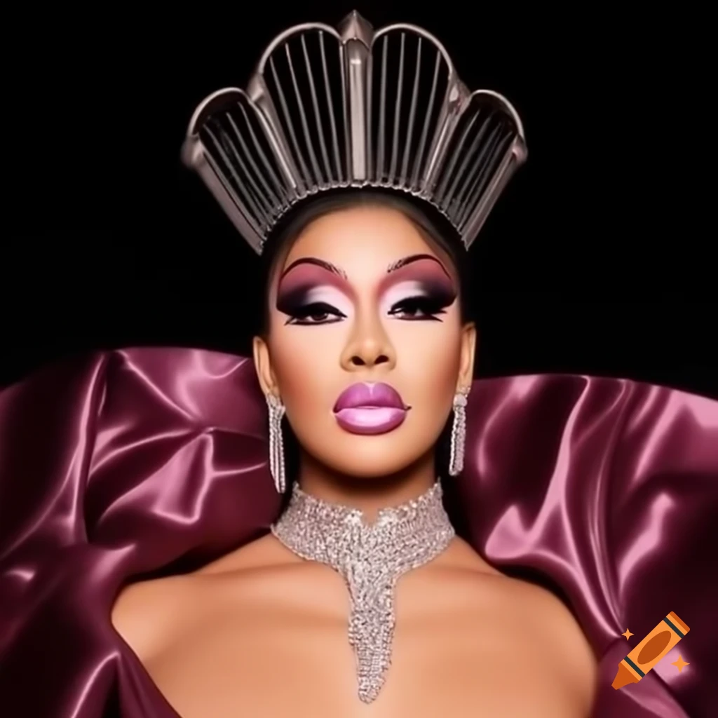 High-fashion drag look inspired by Regina George, featuring glamorous ...