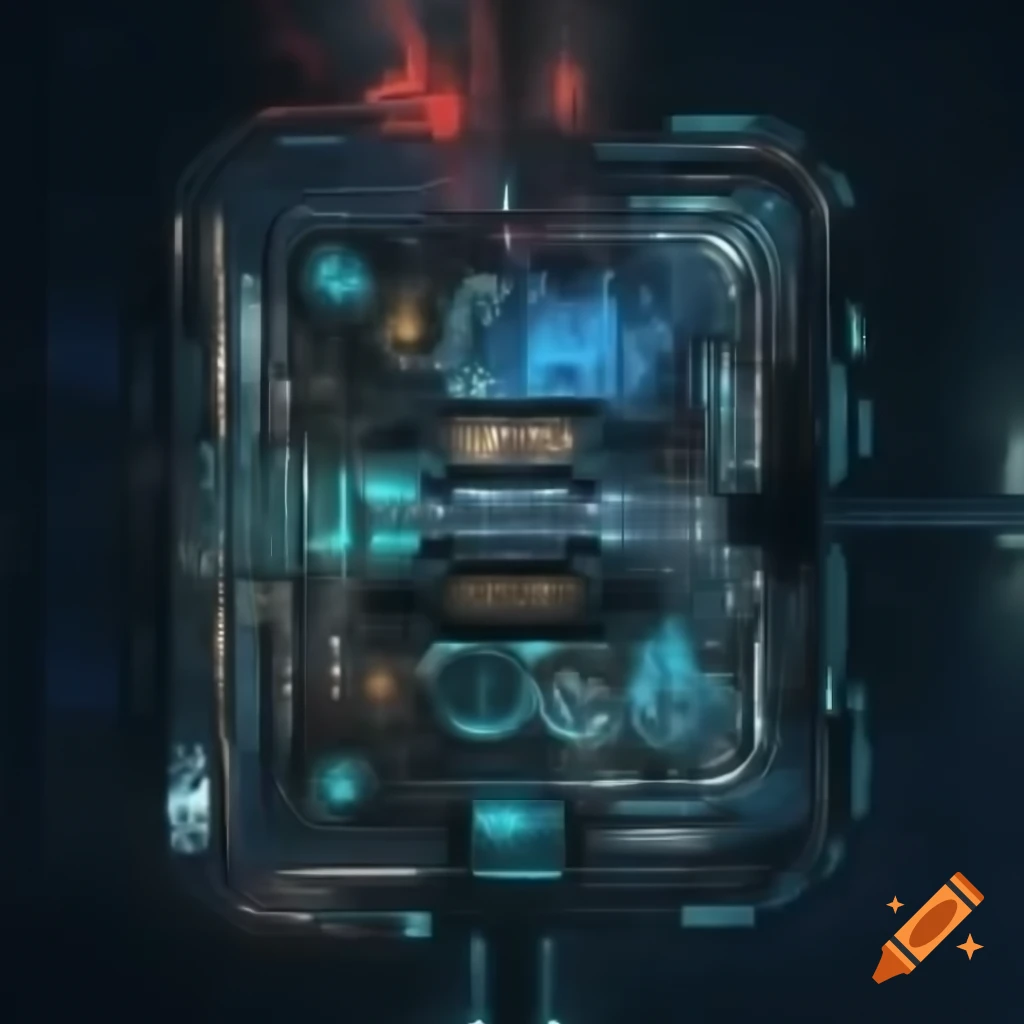 Top-down view of modern cyberpunk Kowloon Walled City