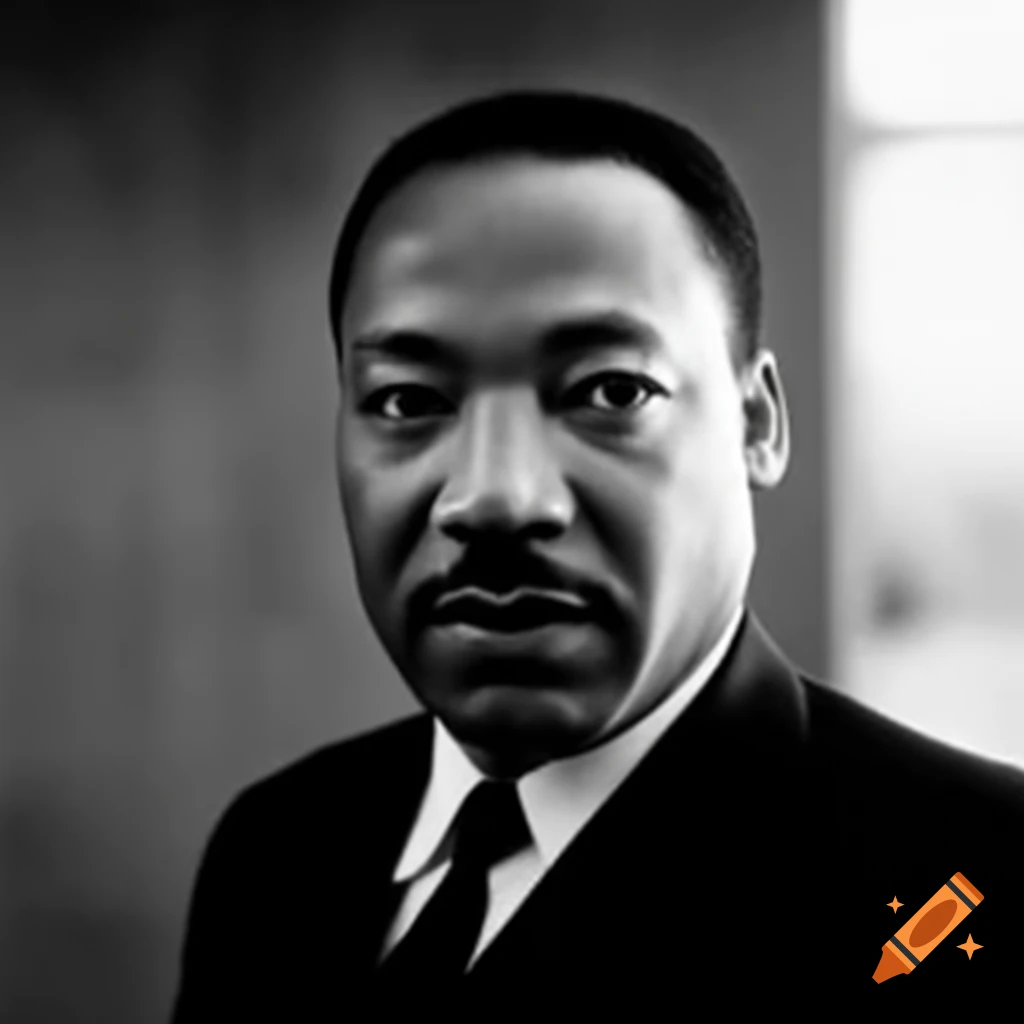 Illustration Of Martin Luther King Jr Featuring A Low Taper Fade