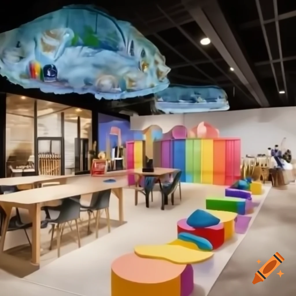 Youth art lounge with sensory spaces and craft areas at Emerald City Comic Con