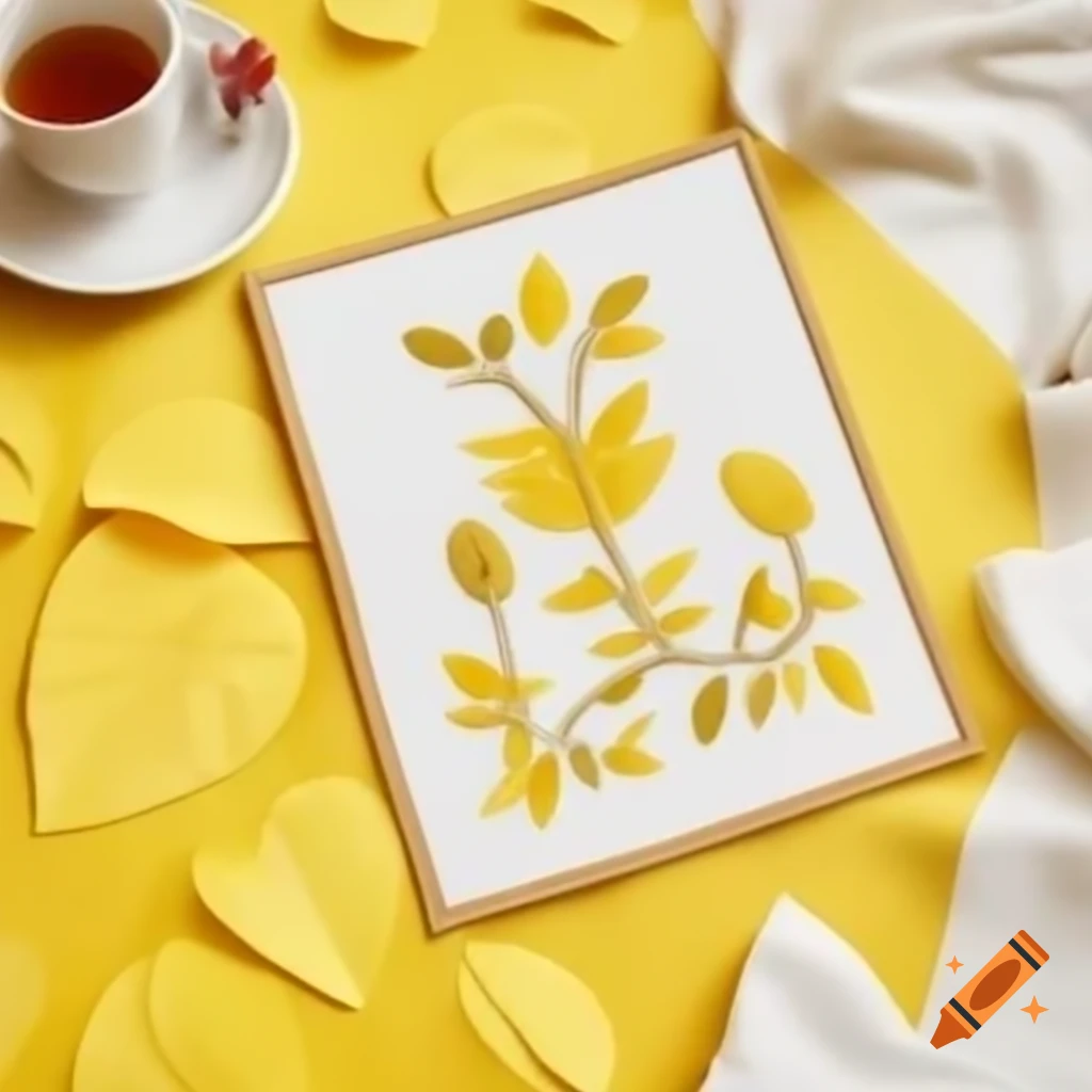 Embroidery With Cup Of Tea On Background Of Yellow Leaves On Craiyon embroidery-with-cup-of-tea-on-background-of-yellow-leaves-on-craiyon