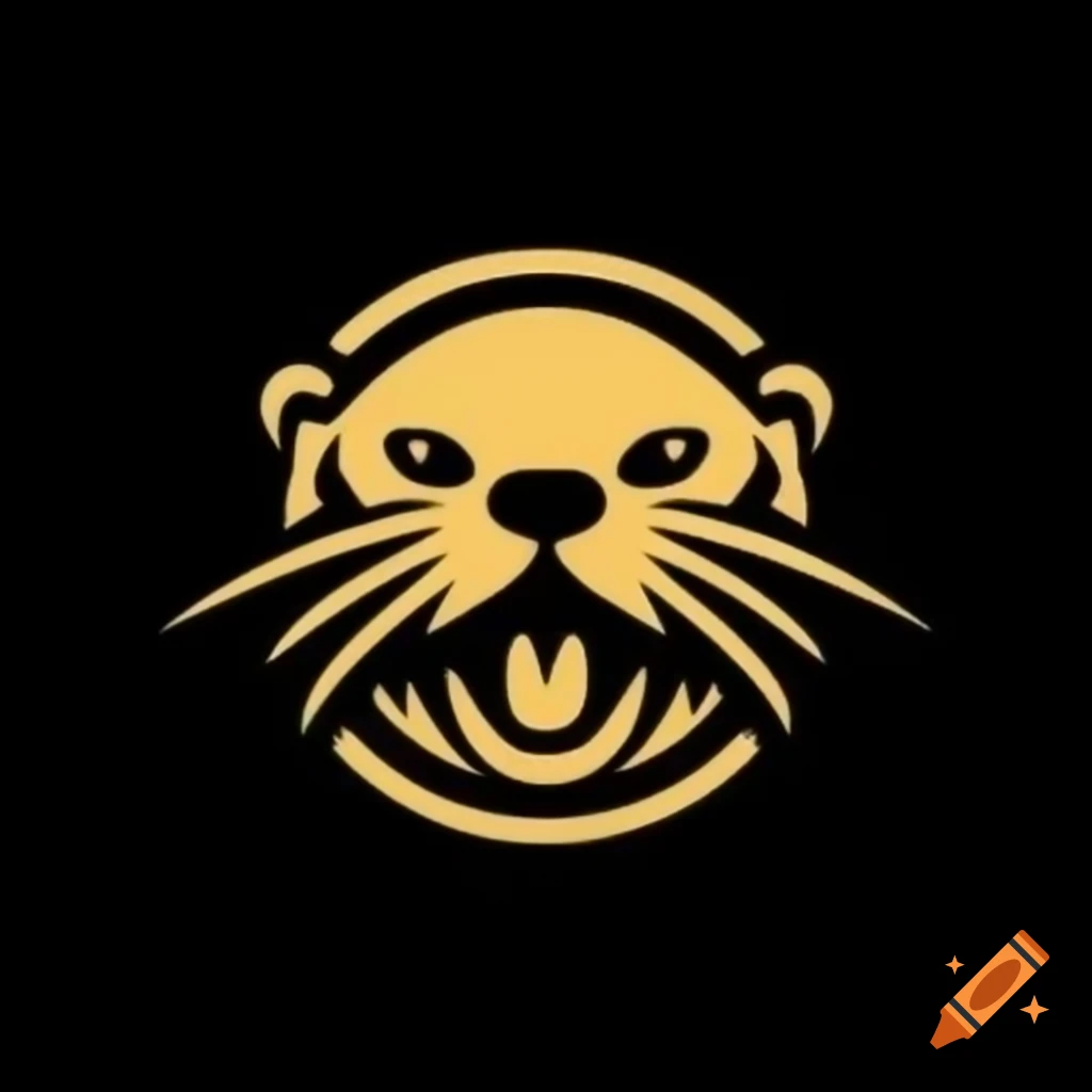 Jaguar Face Logo Inspired By Japanese Or Chinese Calligraphy With Thick 