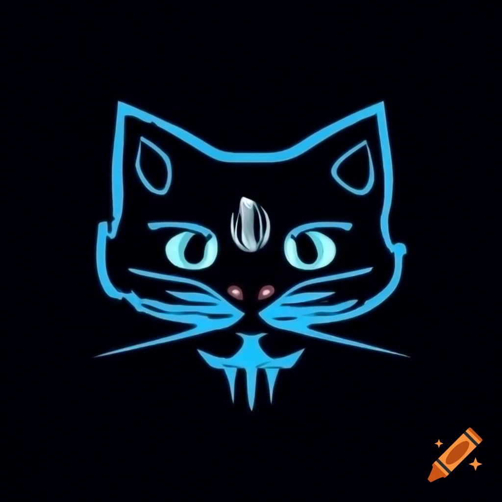 Jedi cat character with lightsaber for gaming logo on craiyon