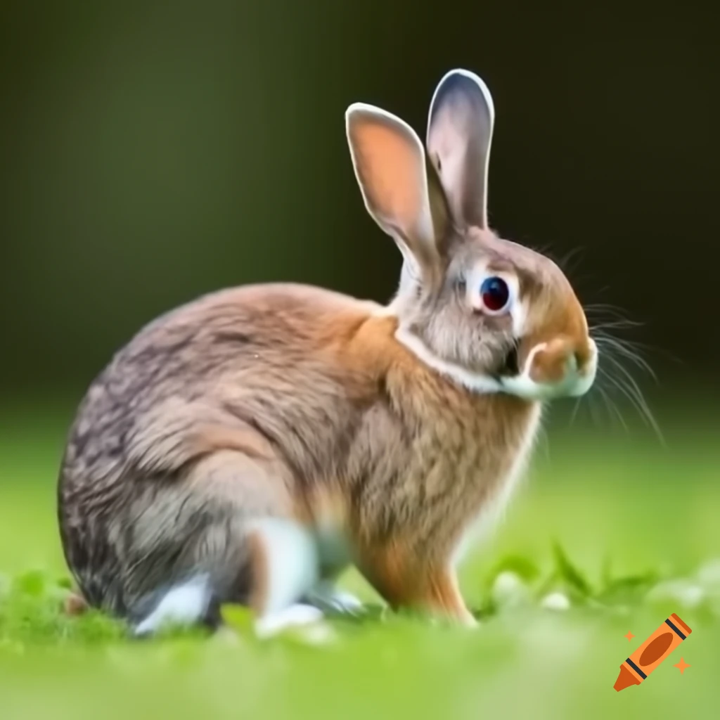 Disney style artwork of a rabbit holding an easter egg on craiyon