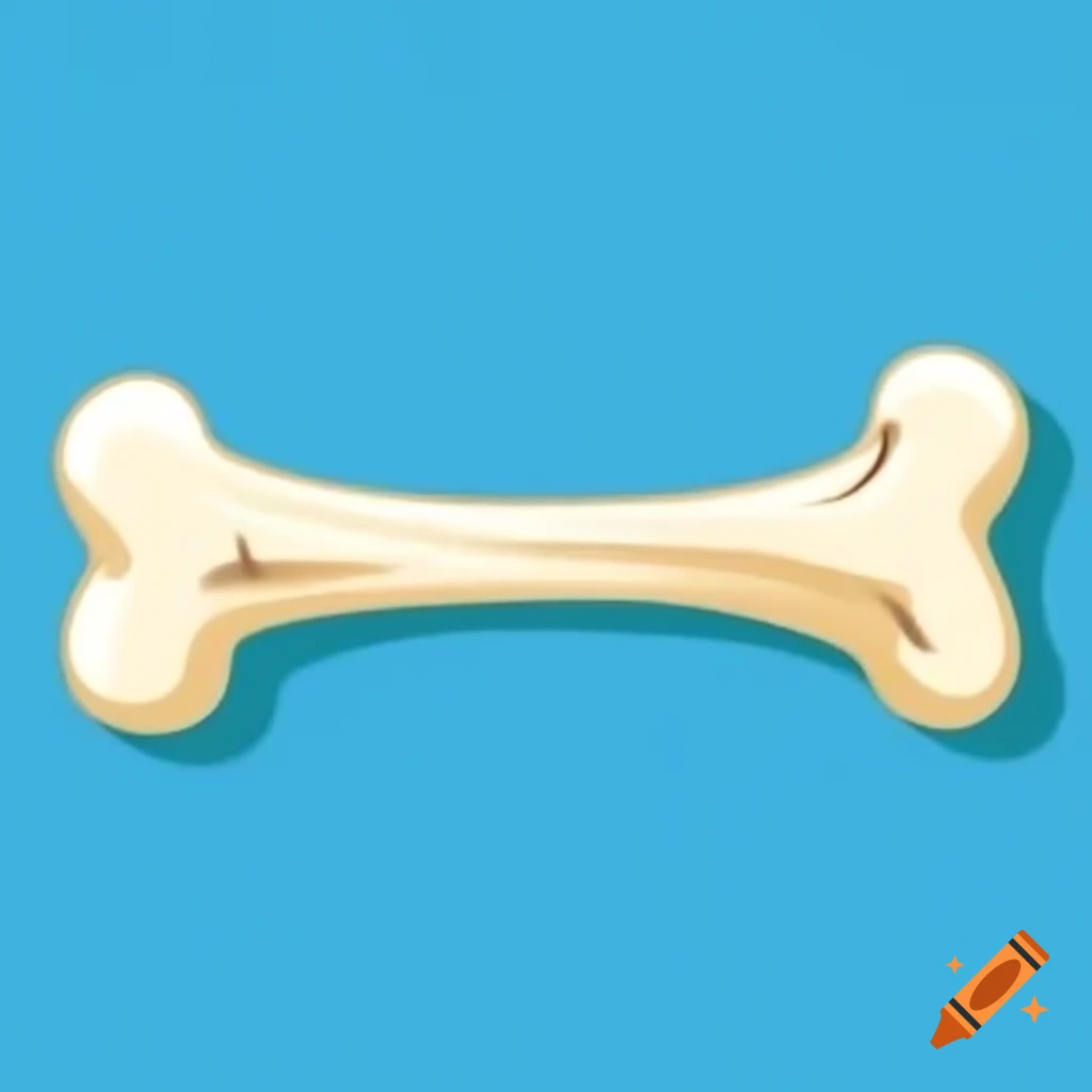 Dog bone on a surface
