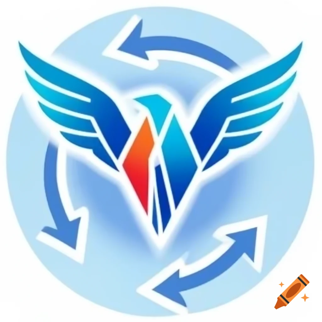 Stylized phoenix rising logo symbolizing rebirth and transformation