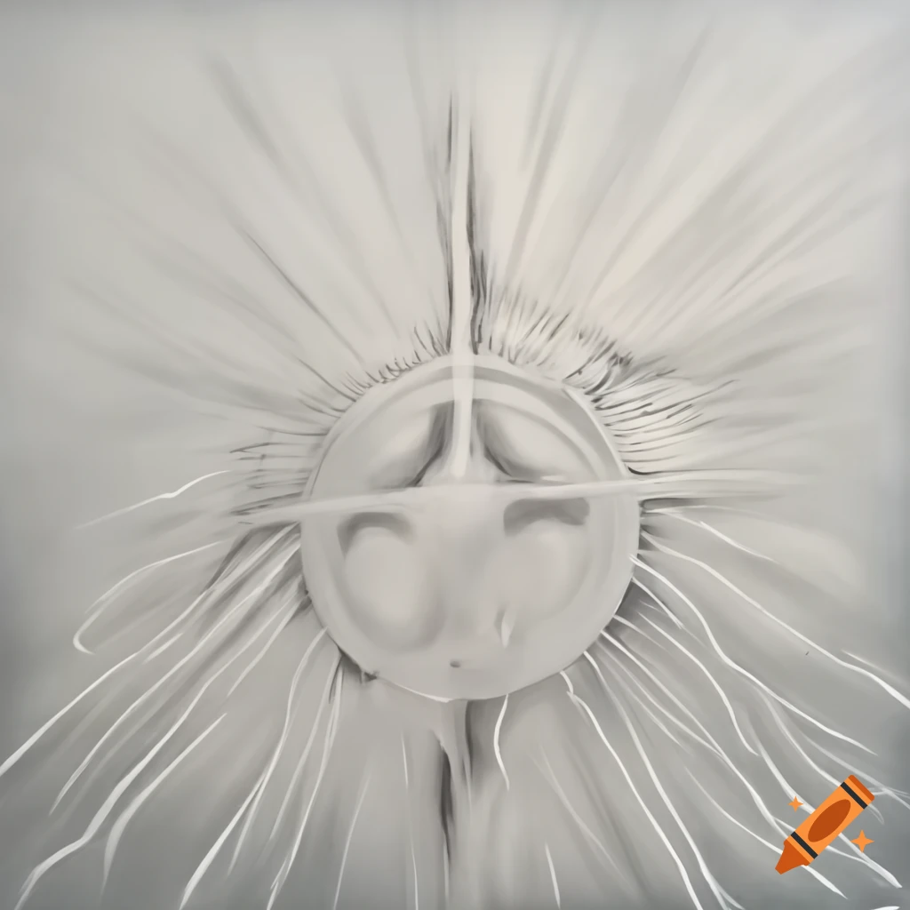 Sketch of a runic symbol representing water's ancient power with flowing lines