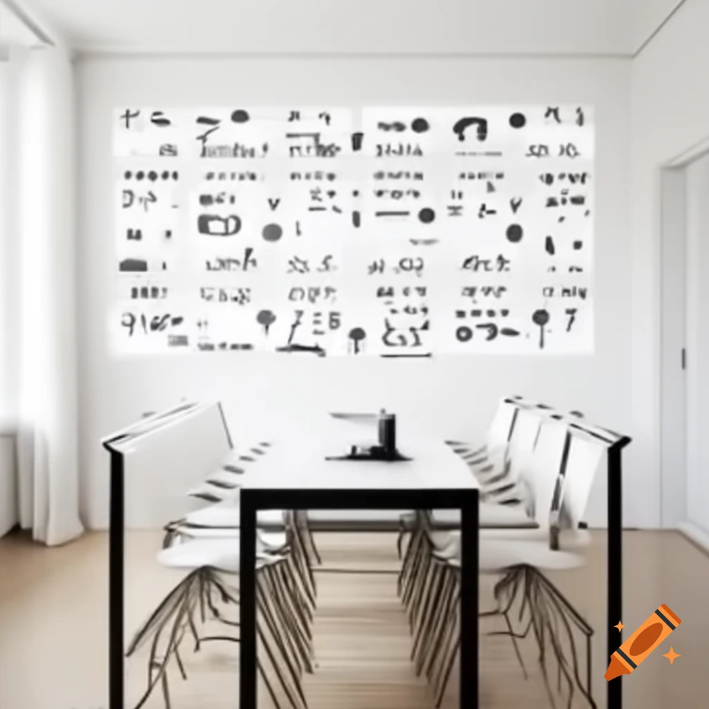 Stylish white-themed meeting room interior