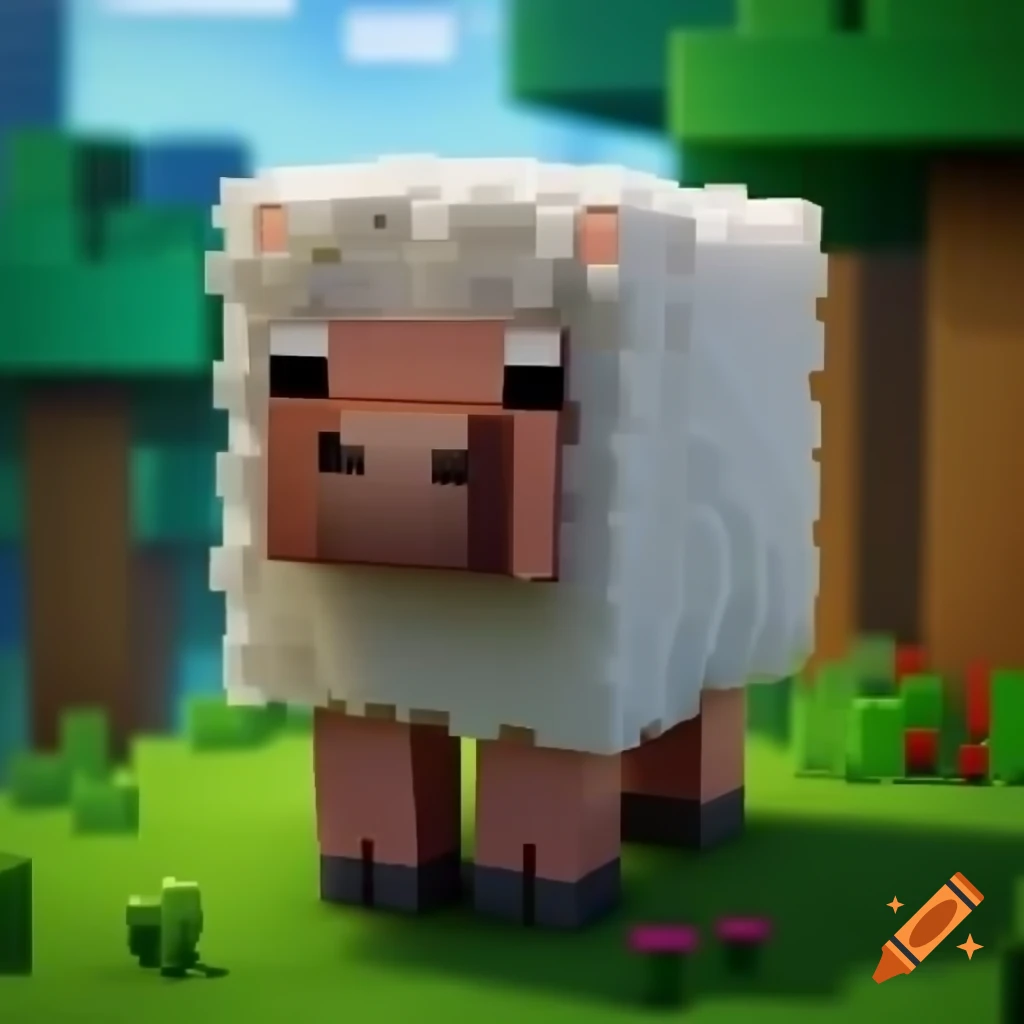 Sheep character from Minecraft